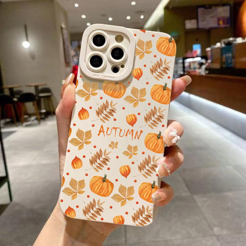 Receipt Printer Thermal - Casing Ponsel Desain Pola Labu Daun