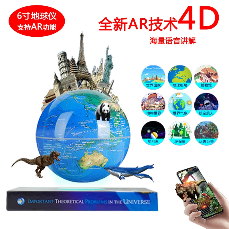 Office Technologies - Globe berputar dengan teknologi hitam terbaru,