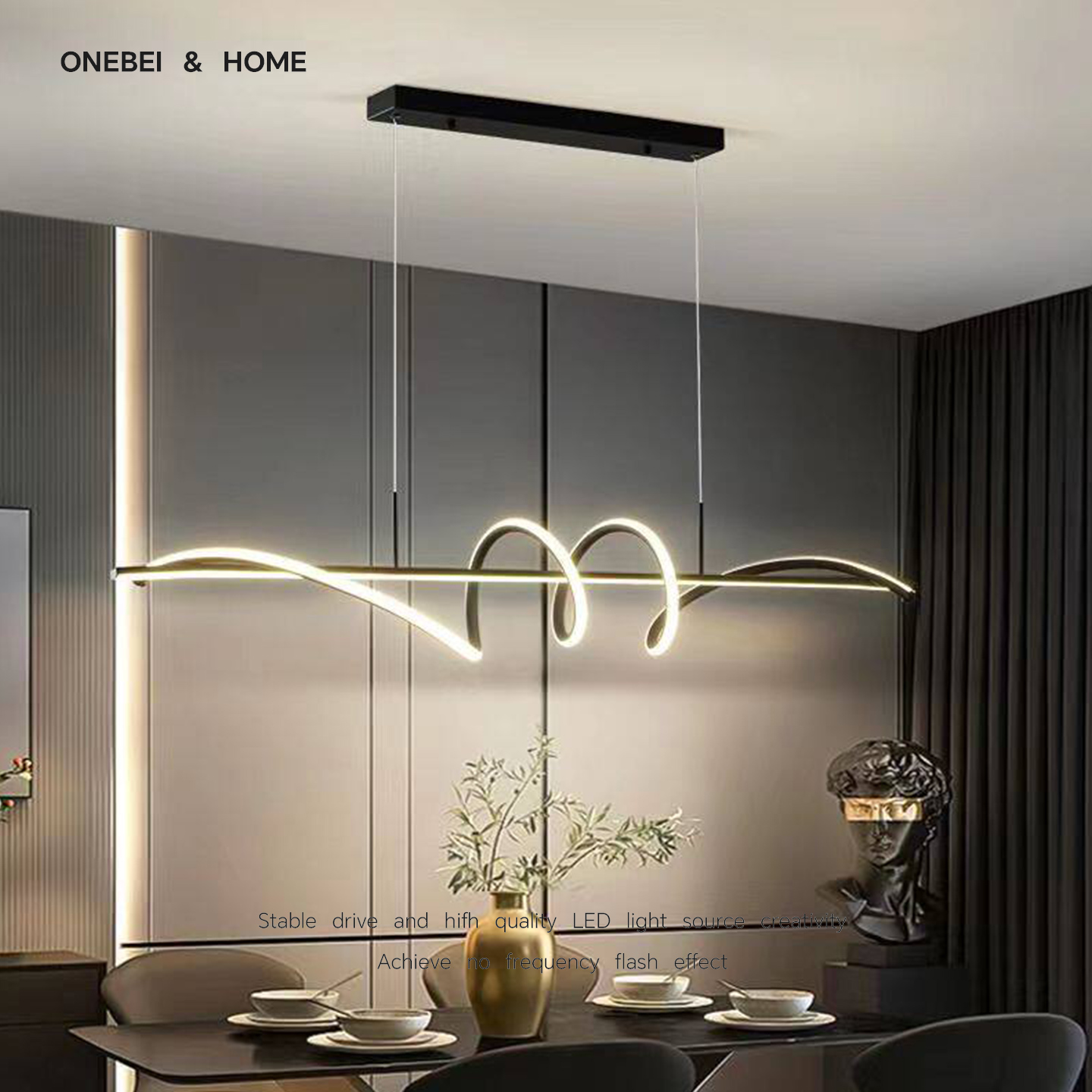 Office Technician - Lampu Gantung LED Modern yang Dapat