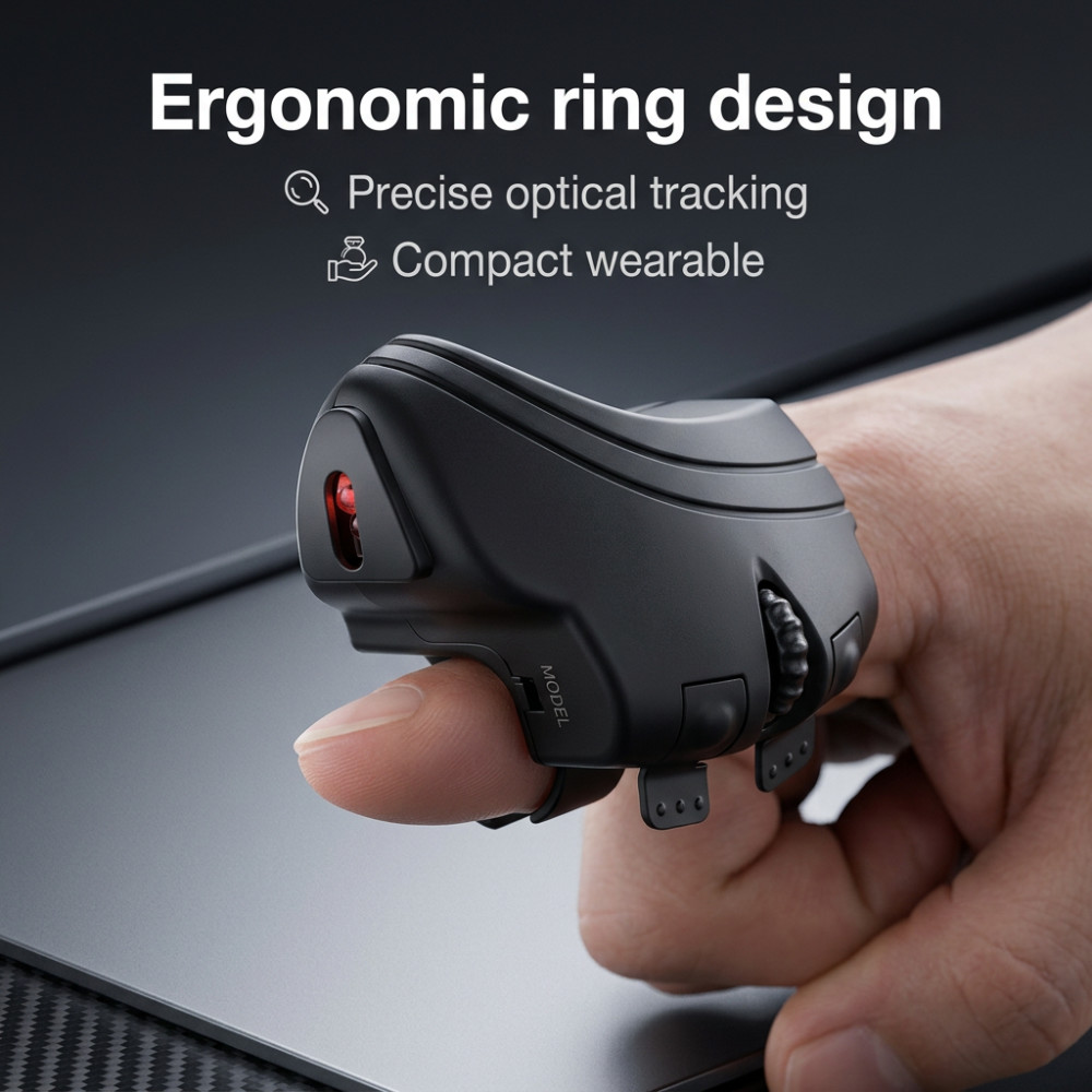 Office Technologies - Mouse Cincin Jari 1000DPI Kontrol Mudah