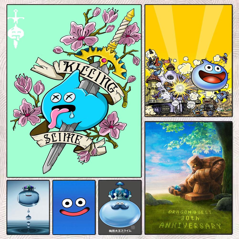 Poster D-Dragon Quest Slime St - Office Quest ulasan dan harga