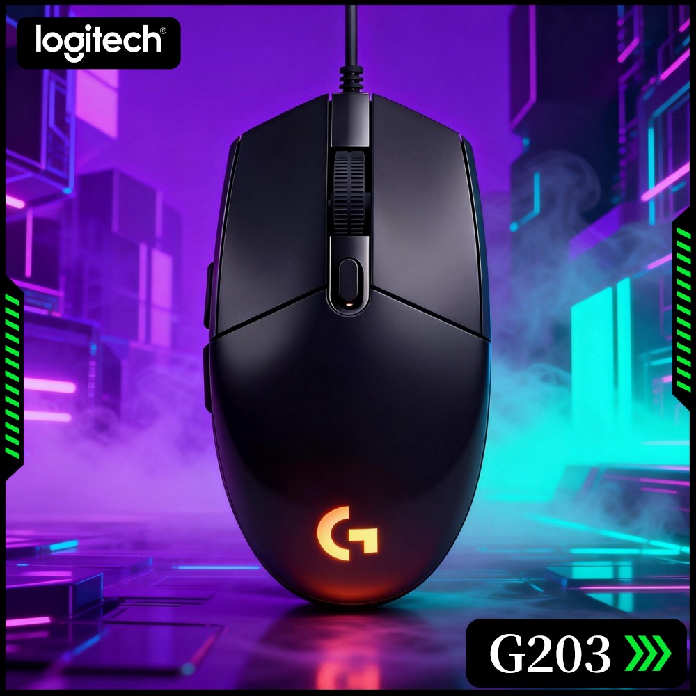 Logitech G203 Mouse Gaming Ber - Logitech Mouse G203 ulasan dan harga