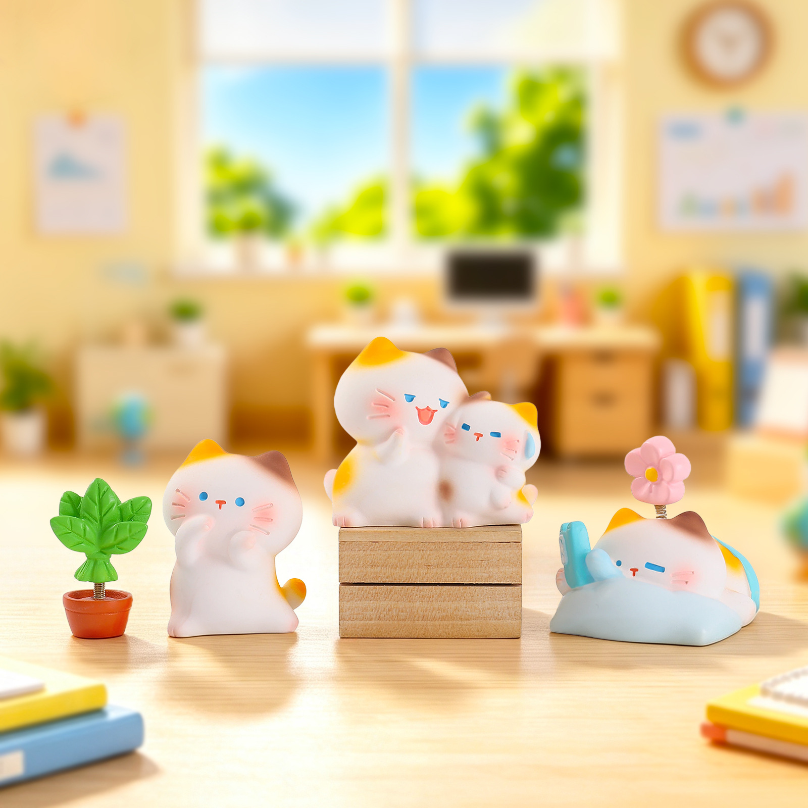Boneka Resin Kucing yang Sedan - Office Technician ulasan dan harga