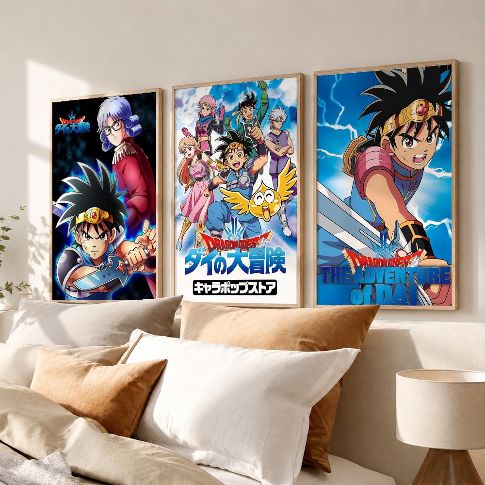 Poster RPG Dragon Quest, poste - Office Quest ulasan dan harga