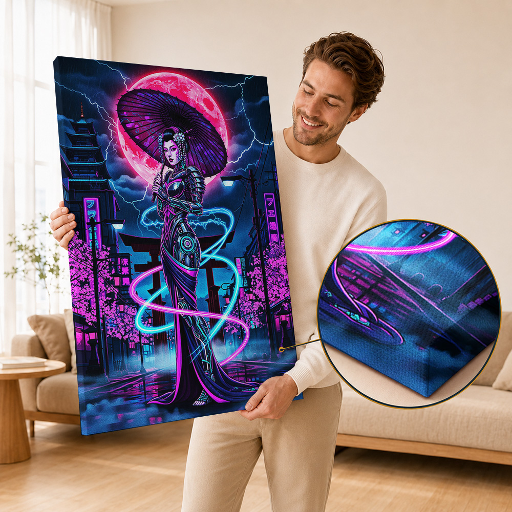 Poster Kanvas Cyberpunk, Foto  - Office Technologies ulasan dan harga